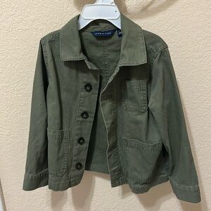 Canvas chore olive green jacket